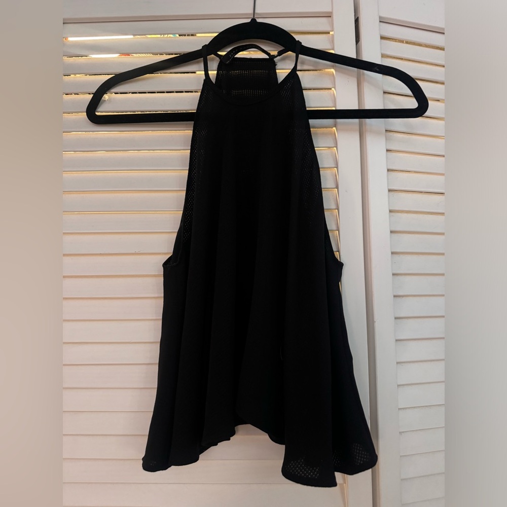 Zara Black High Neck Tank Top